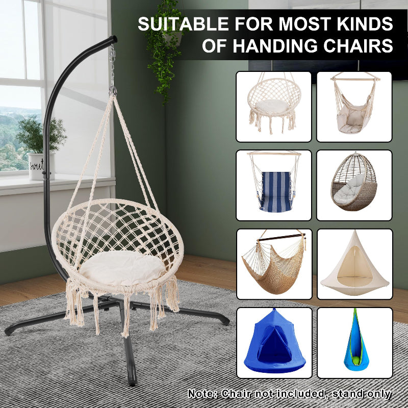 STEADYSWING 400lb C-Stand Hammock Stand with Hitch & Spring Hook