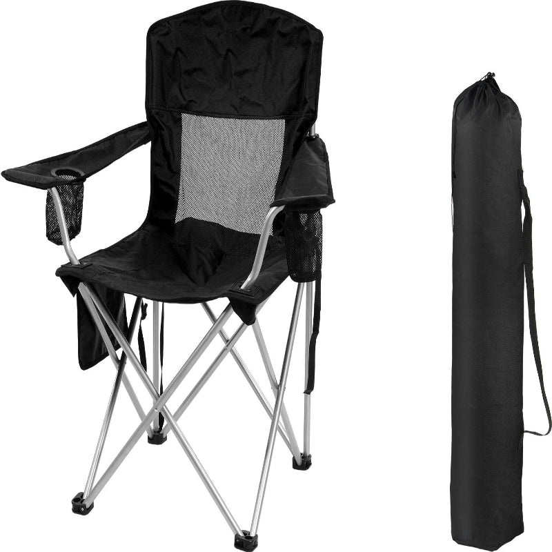 COMFORTLITE Portable Folding Outdoor Camping Chair with Armrests Holder