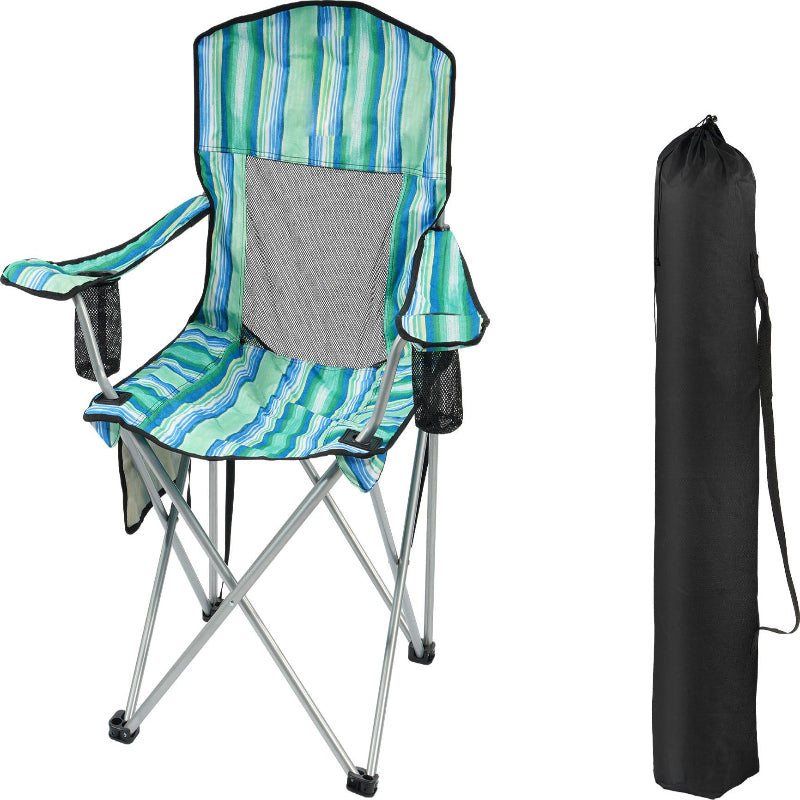 COMFORTLITE Portable Folding Outdoor Camping Chair with Armrests Holder