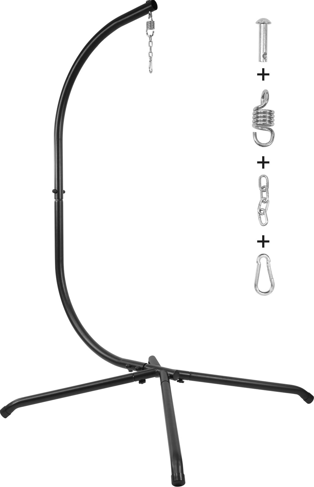 STEADYSWING 400lb C-Stand Hammock Stand with Hitch & Spring Hook