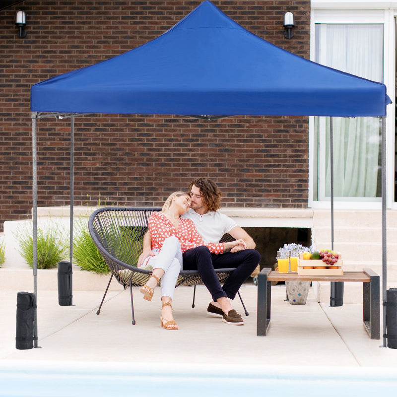 EZ-SHADE 10x10ft Pop Up Instant Canopy Tent for Outdoor