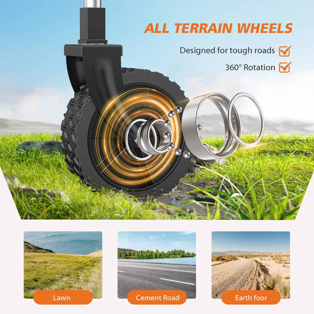 STURDYTECH Heavy Duty 330lbs All-Terrain Utility Folding Wagon Cart