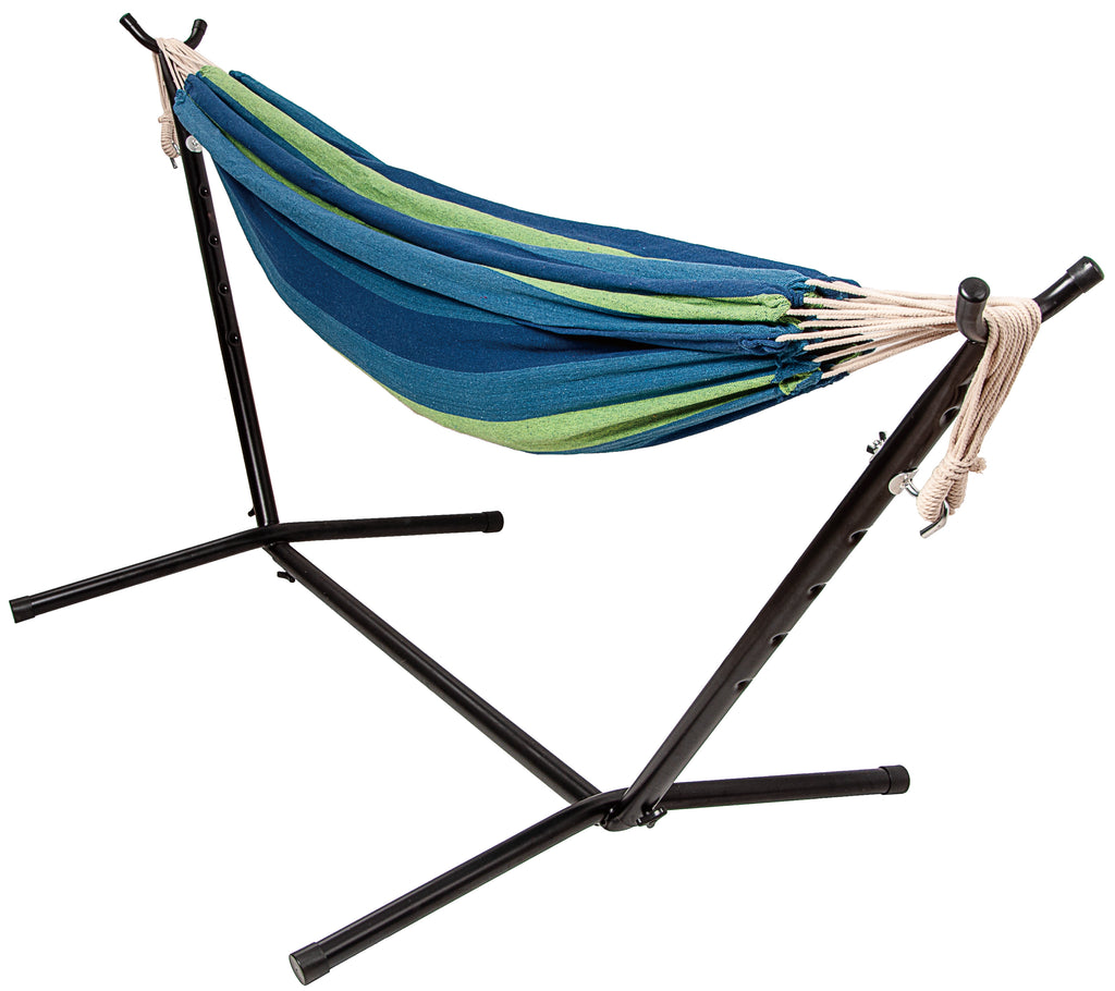 STEADFAST 450lb 9ft Adjustable Steel Weather-Resistant Hammock Stand