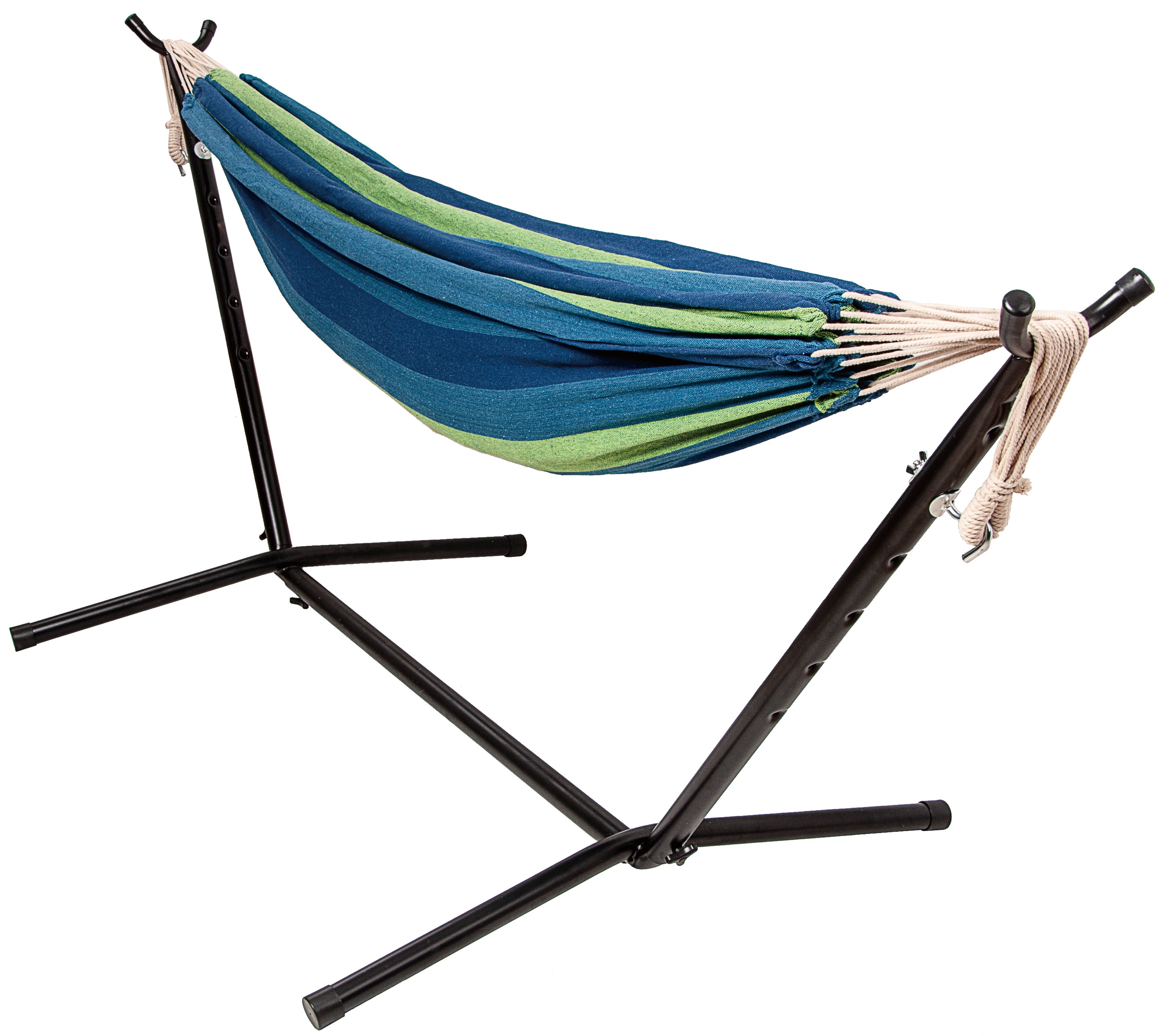 STEADFAST 450lb 9ft Adjustable Steel Weather-Resistant Hammock Stand