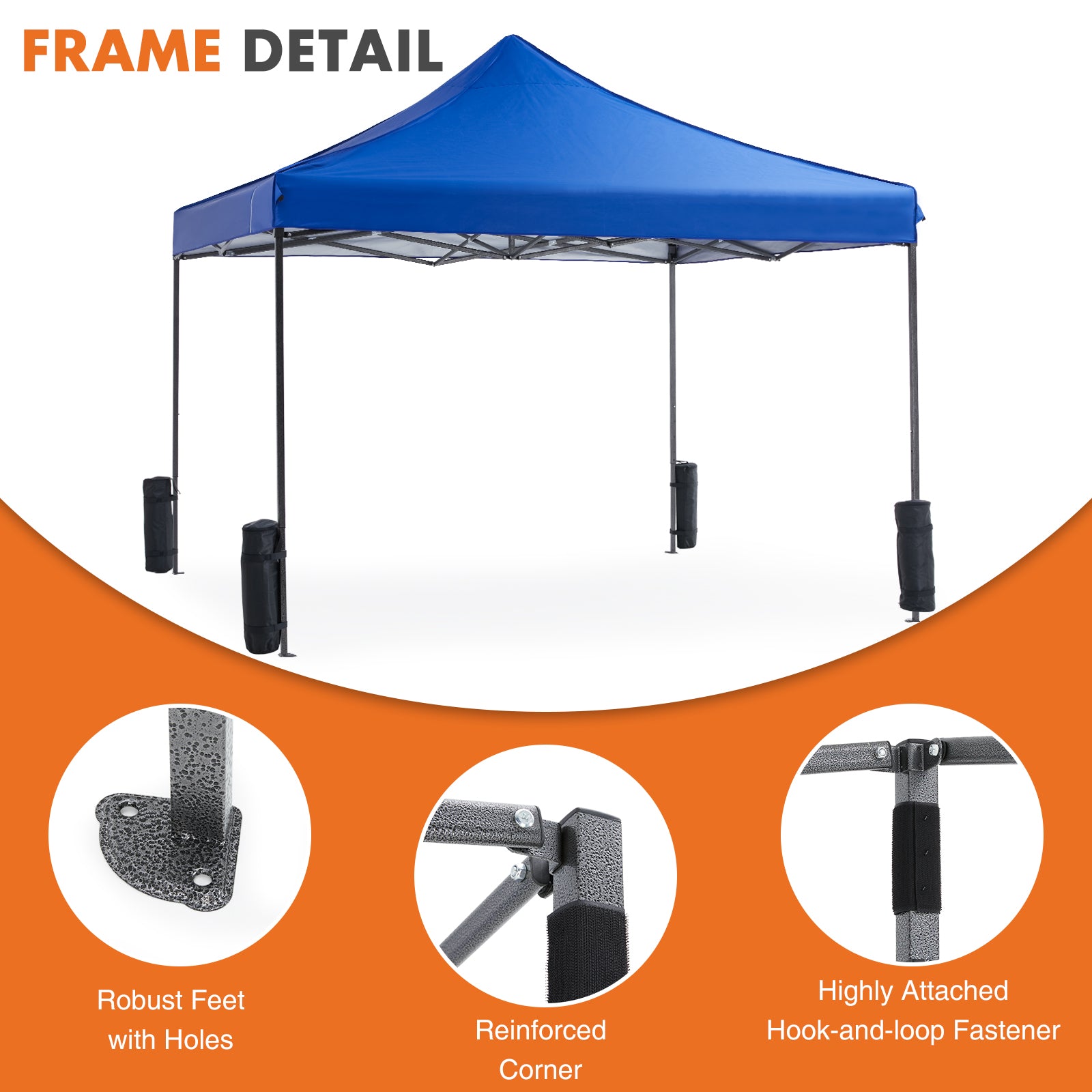 EZ-SHADE 10x10ft Pop Up Instant Canopy Tent for Outdoor