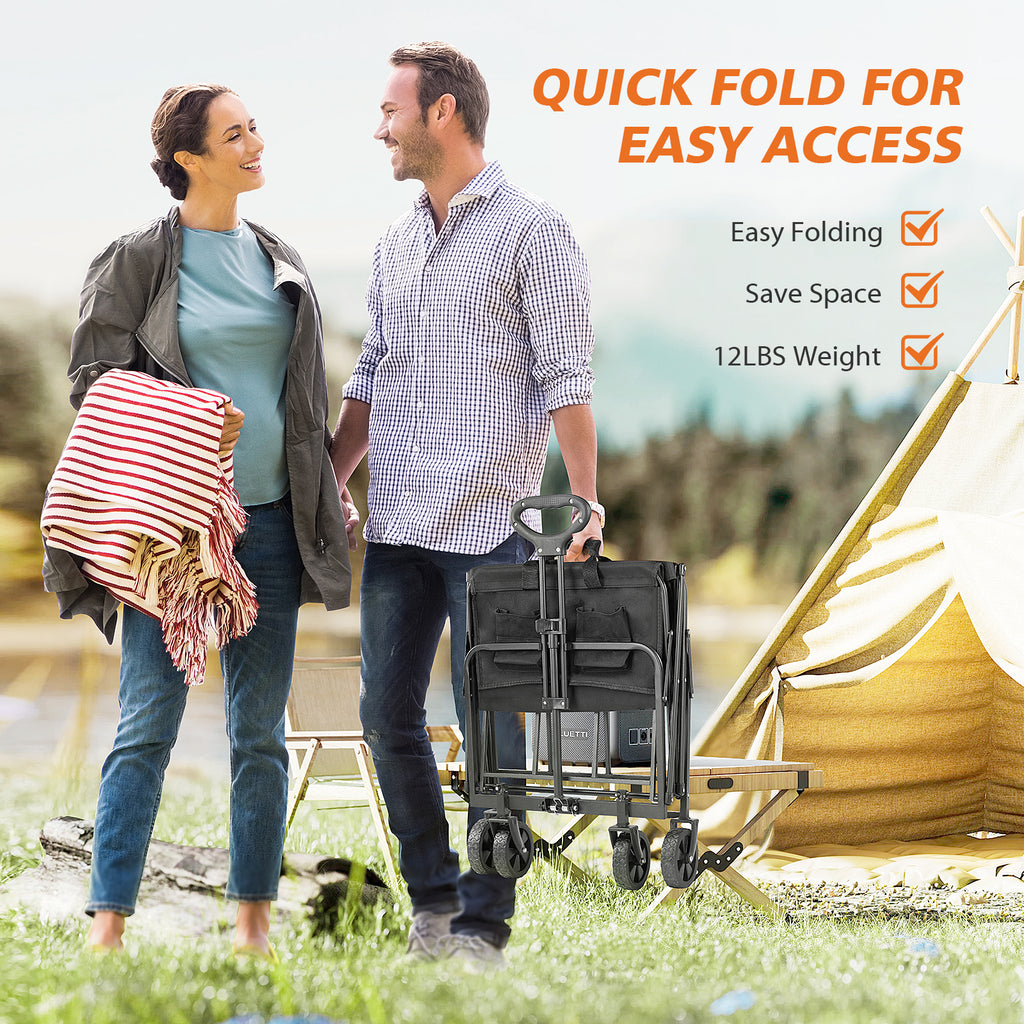 STURDYTECH Heavy Duty 330lbs All-Terrain Utility Folding Wagon Cart