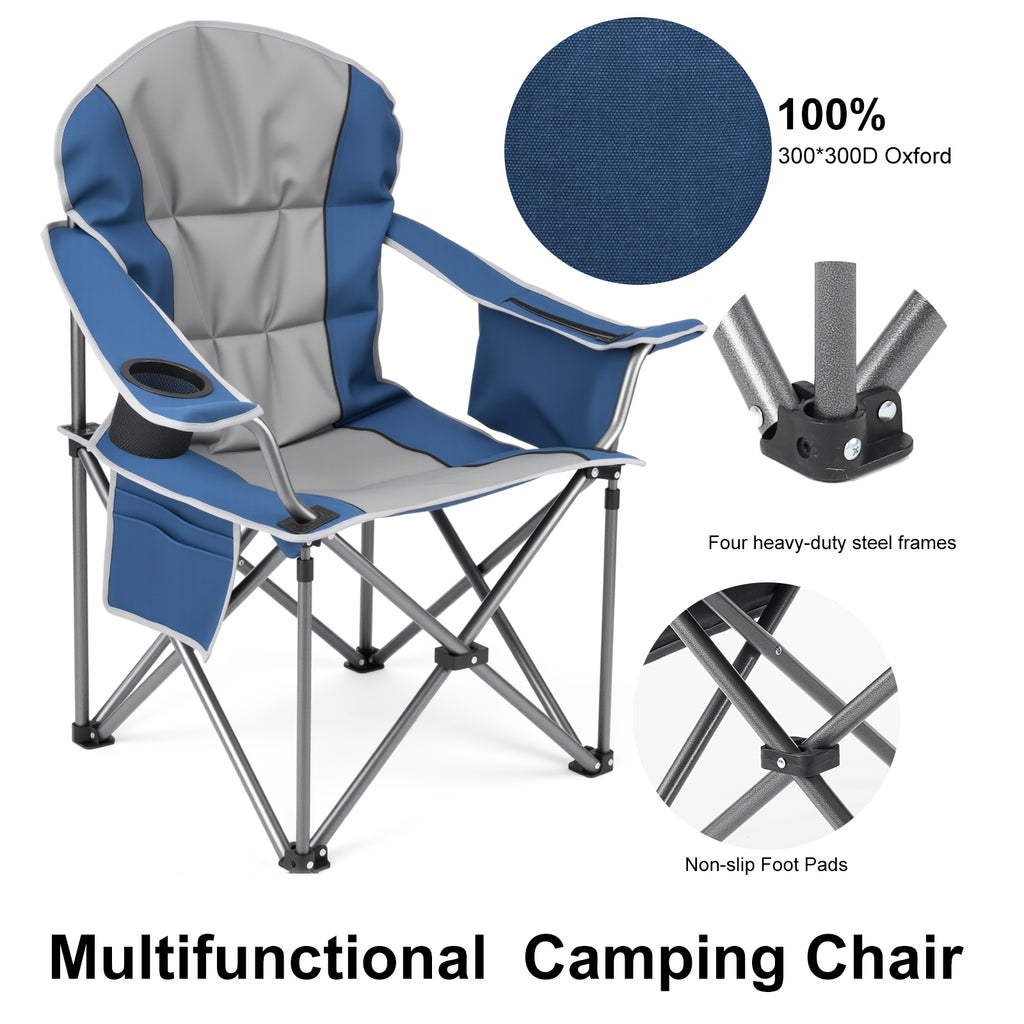 STURDYKING 5000lb Oversized Padded Camping Chair with Cooler