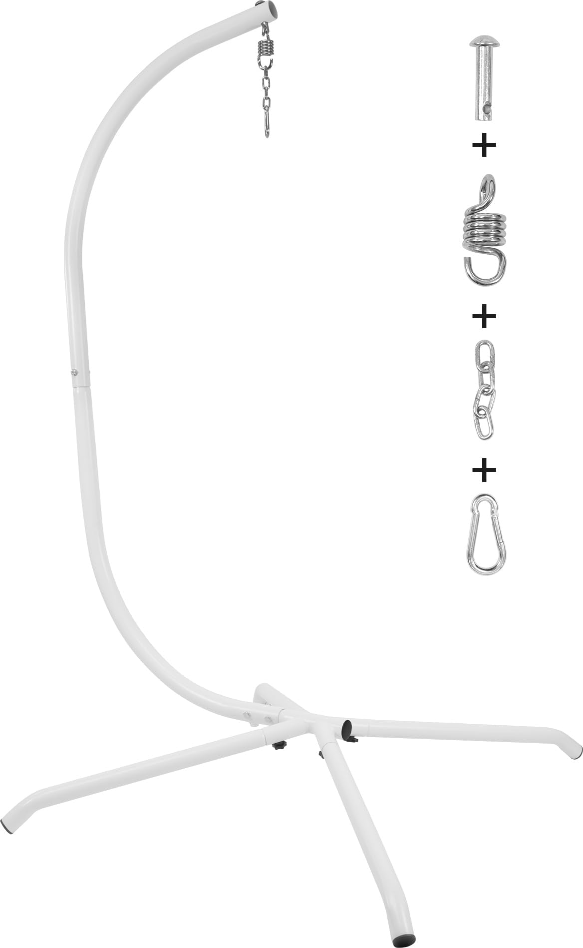STEADYSWING 400lb C-Stand Hammock Stand with Hitch & Spring Hook